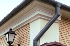 Rain Gutter With Drainpipe