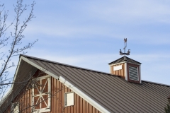 Red Barn With Metal Roof